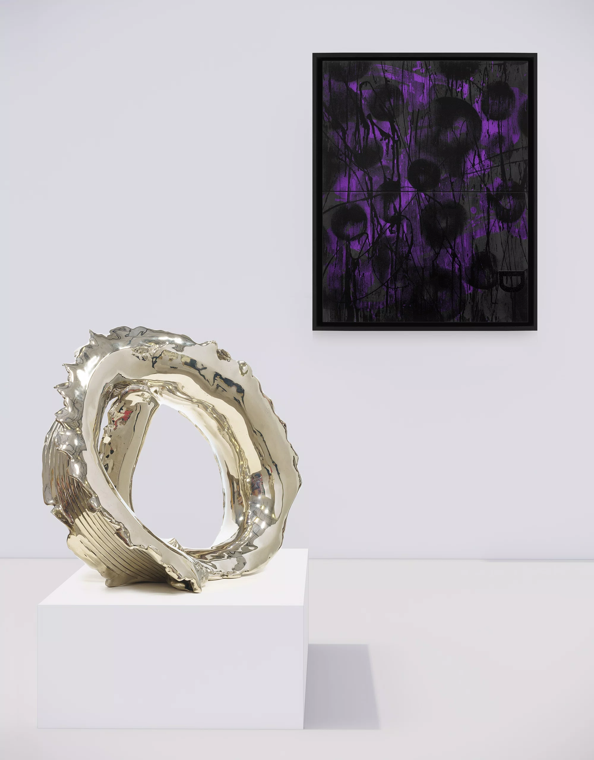 Heart Of The Matter by Lynda Benglis and Black Dada (D) by Adam Pendleton