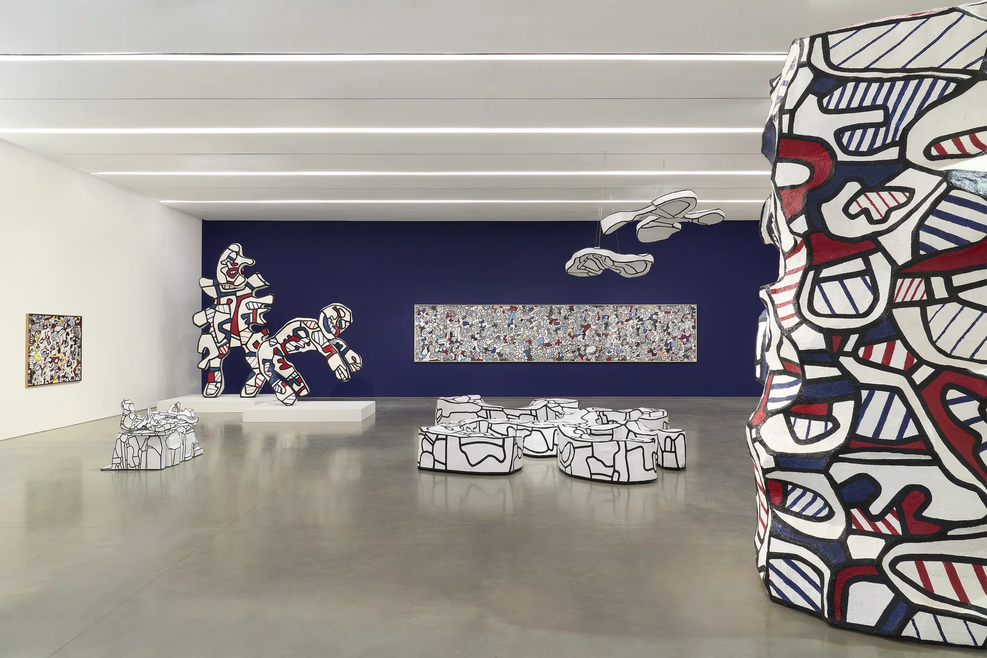 Installation view of The Hourloupe Cycle by Jean Dubuffet
