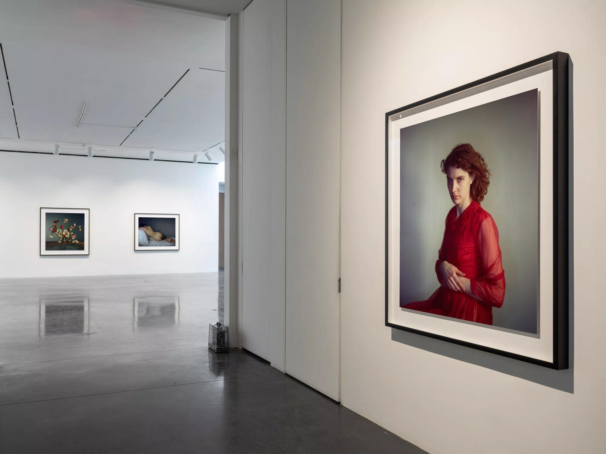 Installation view of A Loathing of Clocks and Mirrors by Richard Learoyd