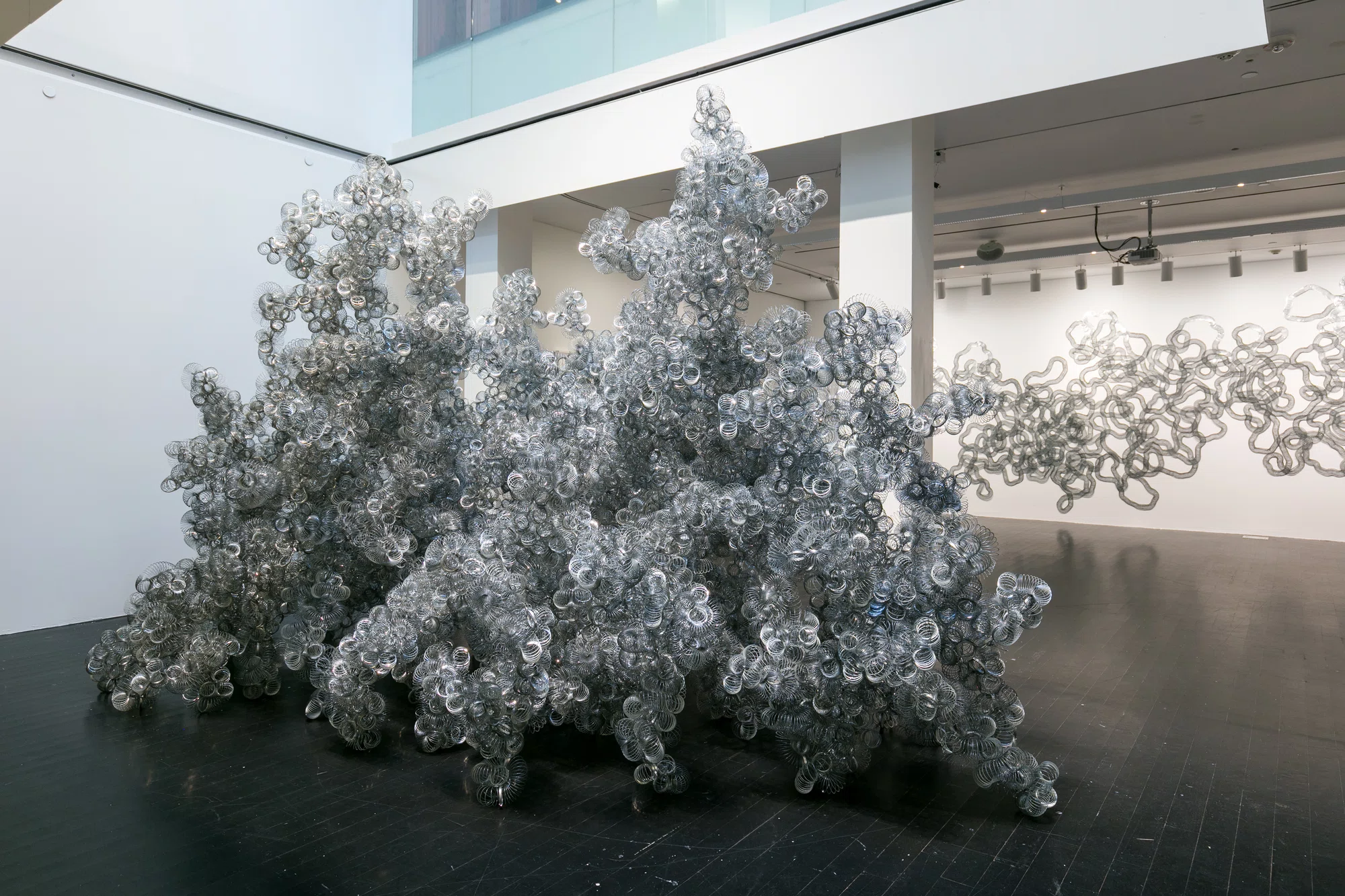 Installation view of Fieldwork by Tara Donovan at the MCA Denver