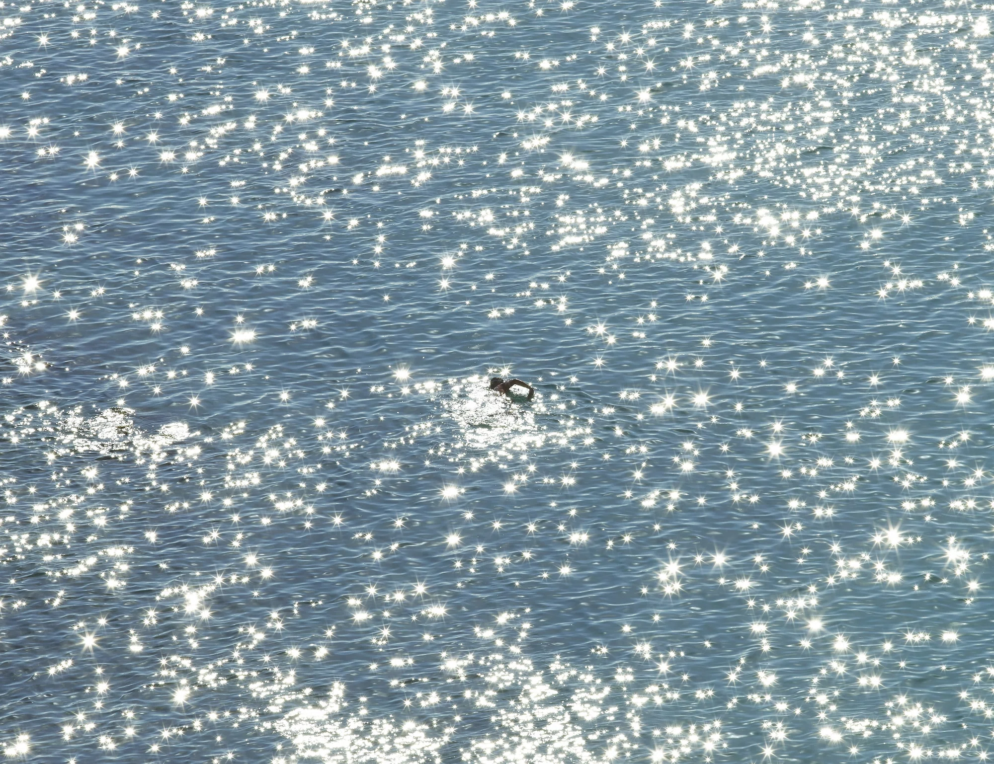The Swimmer, Cosmic Sea, Detail Positive by Richard Misrach
