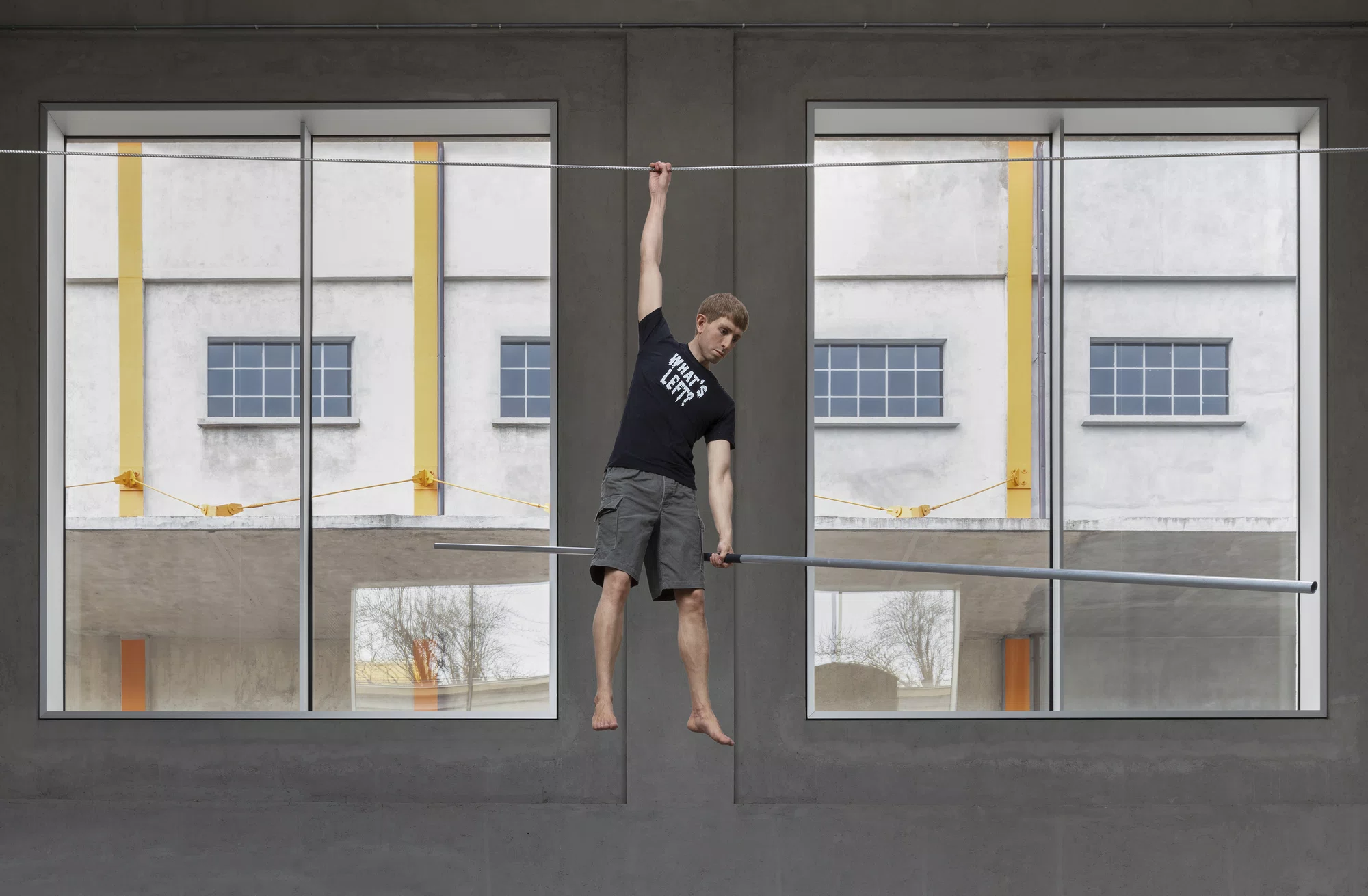 Installation view of Elmgreen & Dragset at Fondazione Prada